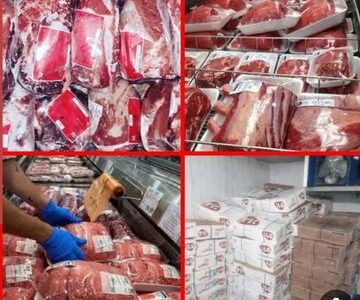 یک هزار و ۹۰۰ کیلوگرم گوشت منجمد وارداتی در همدان کشف شد