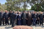 تصاویری از مراسم تشییع برادر ناطق نوری/ علی خمینی و عباس آخوندی هم بودند