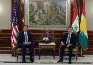 «نیچیروان بارزانی» در اربیل با «مایکل ریگاس» معاون وزیر خارجه آمریکا دیدار کرد