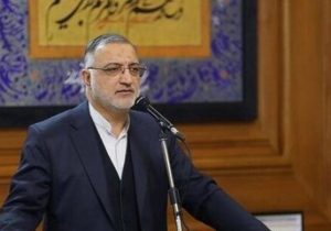 حضور زاکانی در مراسم وداع با رهبر شهید